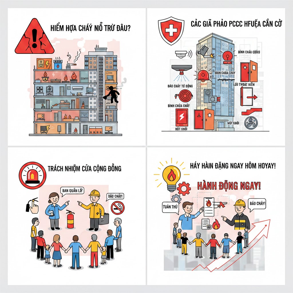 Đảm bảo An toàn Cháy nổ tại Chung cư và Cao ốc: Trách nhiệm và Giải pháp